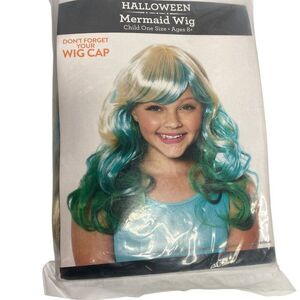 Halloween Child Size  Mermaid Wig Ages 8 Plus